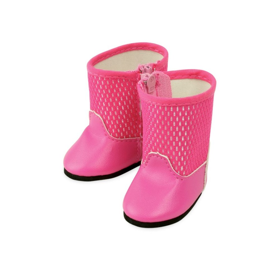 Poupees Petitcollin Vilac Chaussures | Bottes Roses Pour Poupee De 39 A 48 Cm