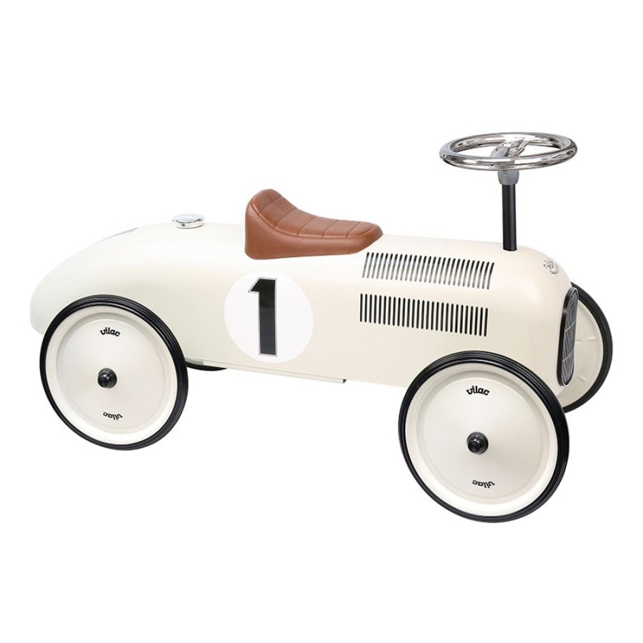 Premier Age Vilac | Porteur En Metal, Vintage Blanc Creme