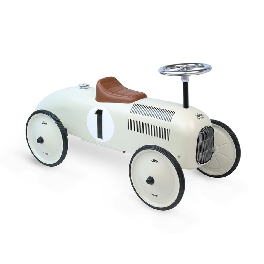 Premier Age Vilac | Porteur En Metal, Vintage Blanc Creme