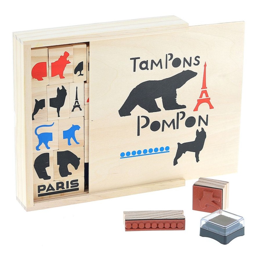 Jeux Vilac | Coffret De Tampons Pompon