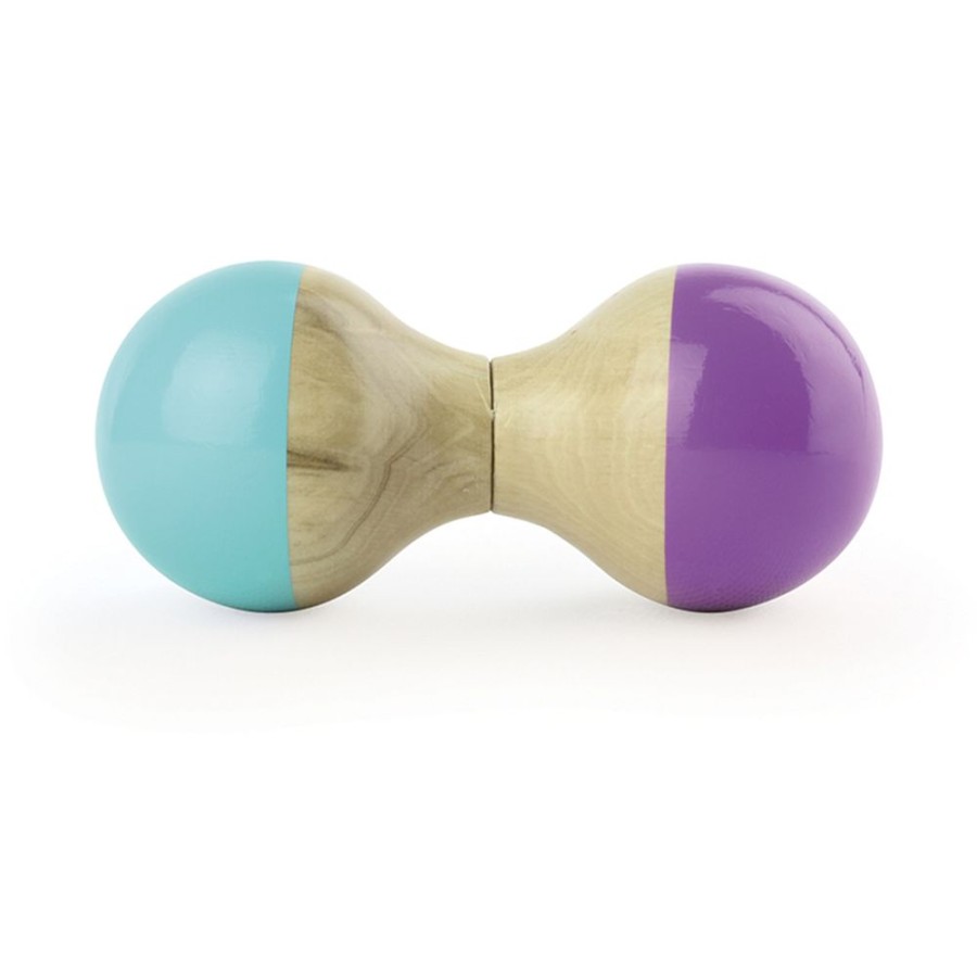 Deco-Cadeaux Vilac | Hochet Du Jura En Bois, Turquoise Et Violet