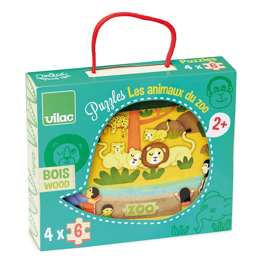 Premier Age Vilac | Puzzles Les Animaux Du Zoo