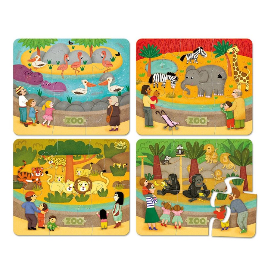 Premier Age Vilac | Puzzles Les Animaux Du Zoo