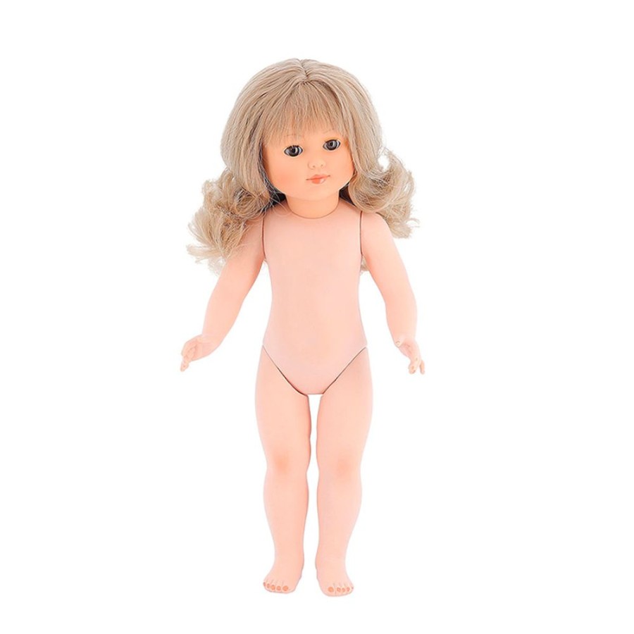 Poupees Petitcollin Vilac | Marie-Francoise 40 Cm Nue,Cheveux Longs Blonds, Yeux Bruns