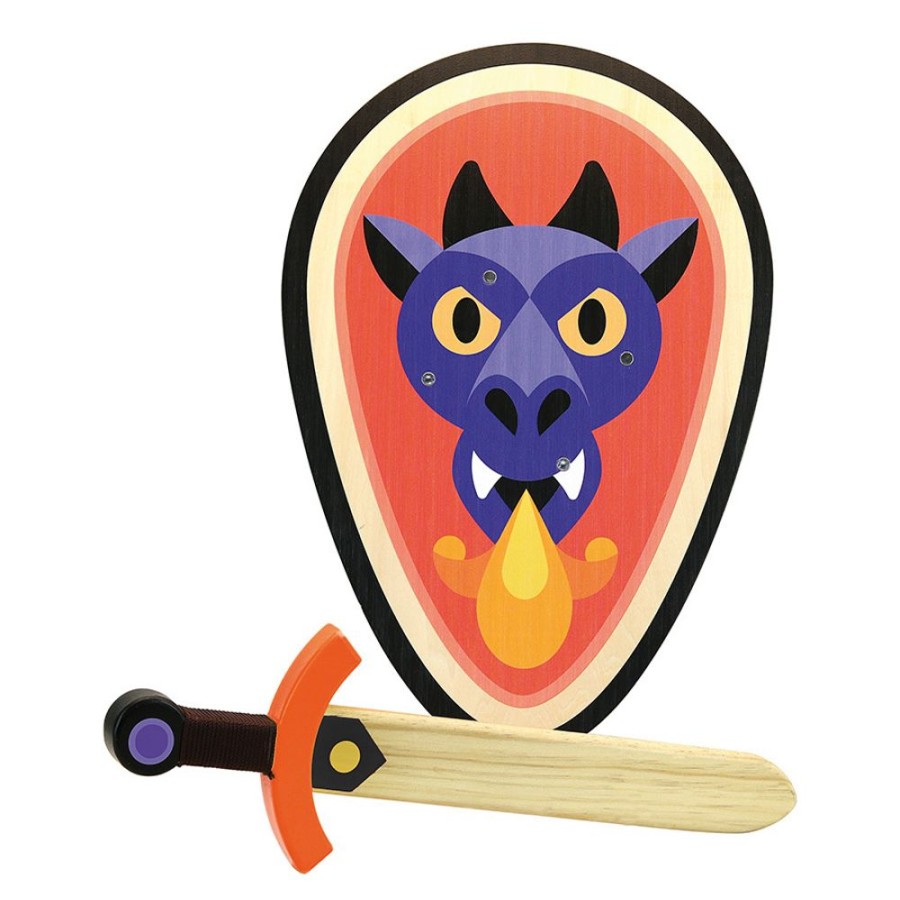 Imitation Vilac | Set Bouclier Et Epee Dragon