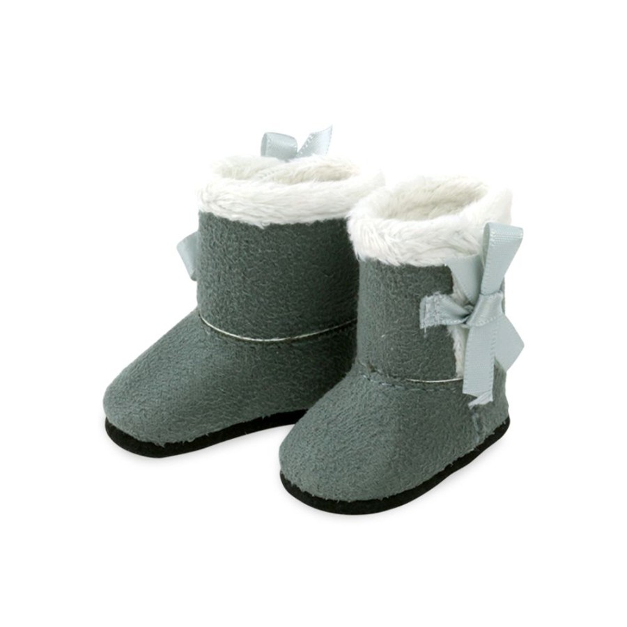 Poupees Petitcollin Vilac Chaussures | Bottes Grises Pour Minouche 34 Cm