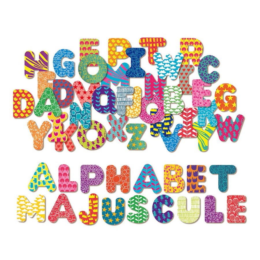 Jeux Vilac | Magnets Alphabet Majuscule 56 Pcs