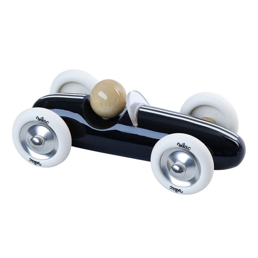 Premier Age Vilac | Voiture En Bois, Grand Prix Vintage Moyen Modele Noire