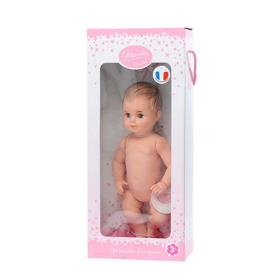 Poupees Petitcollin Vilac | Baigneur Petit Colin 40Cm Jambes Torses Yeux Bleus