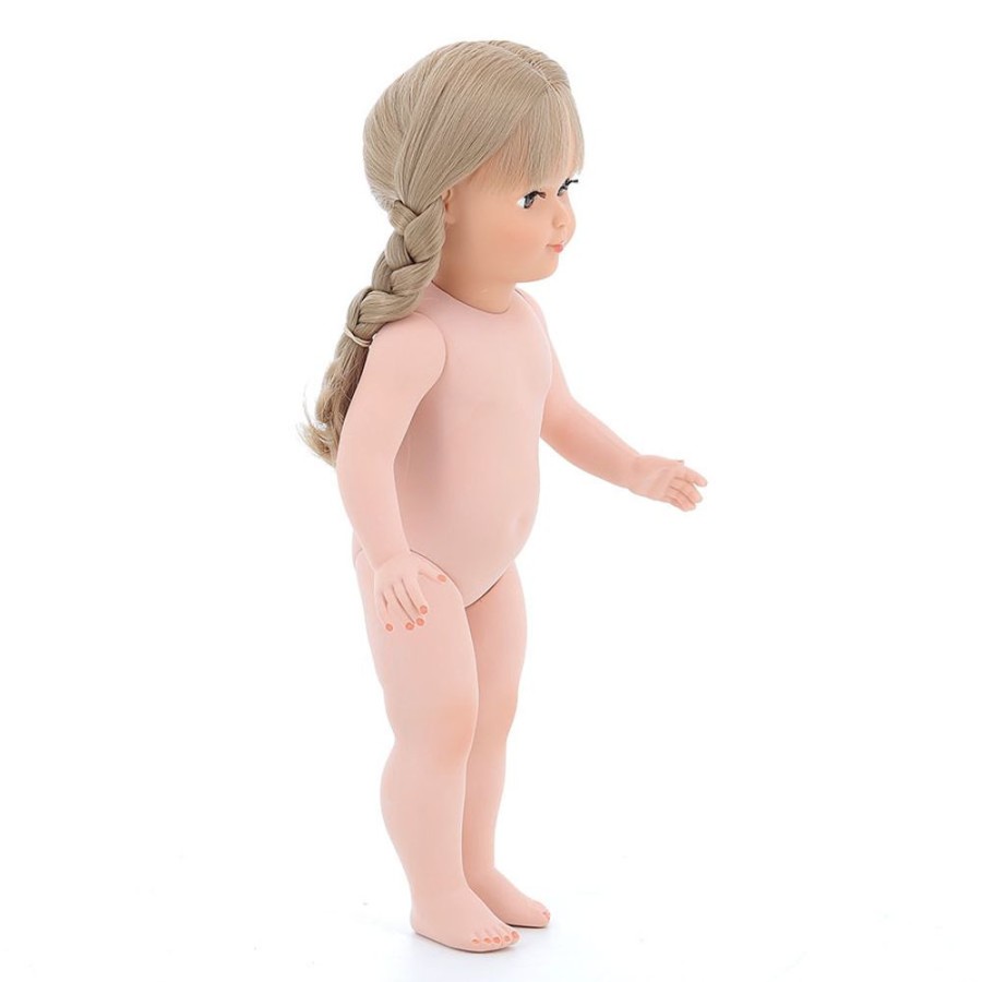 Poupees Petitcollin Vilac | Francette 40 Cm Nue, Cheveux Longs Blonds, Yeux Bruns