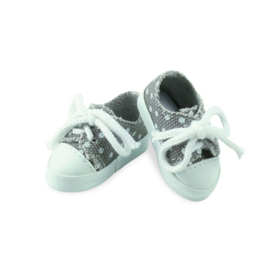 Poupees Petitcollin Vilac Chaussures | Baskets Grises Pour Minouche 34 Cm