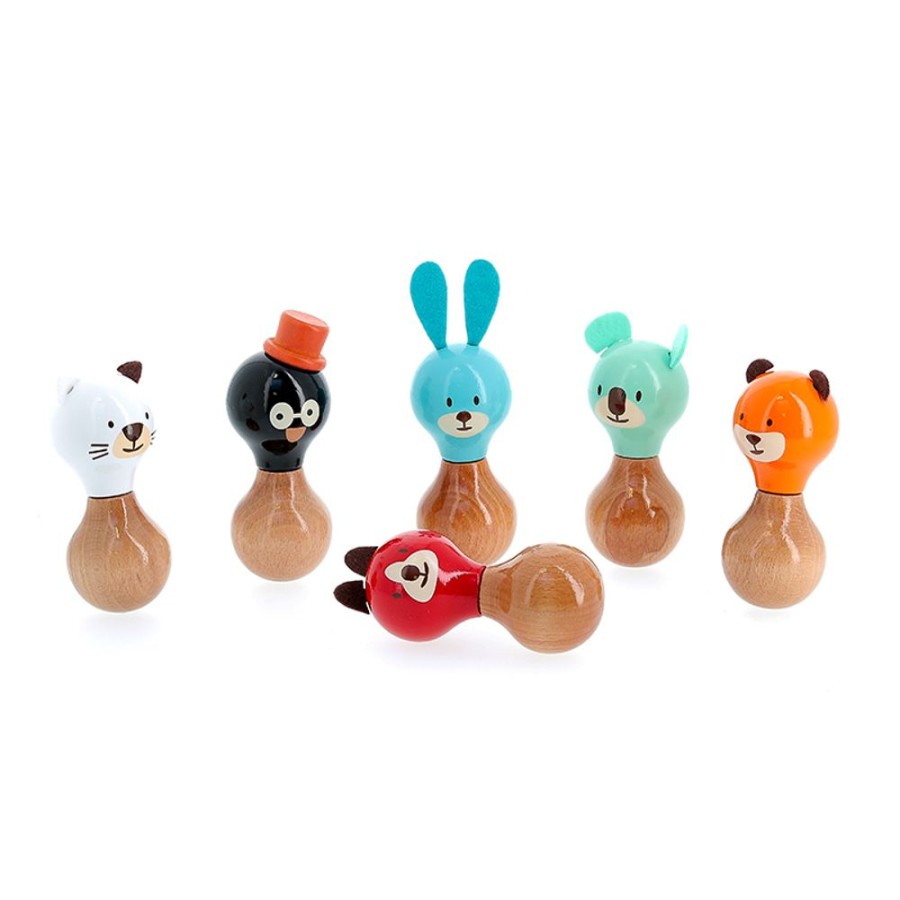 Deco-Cadeaux Vilac | Hochet En Bois Boizoos, Raoul Le Lapin