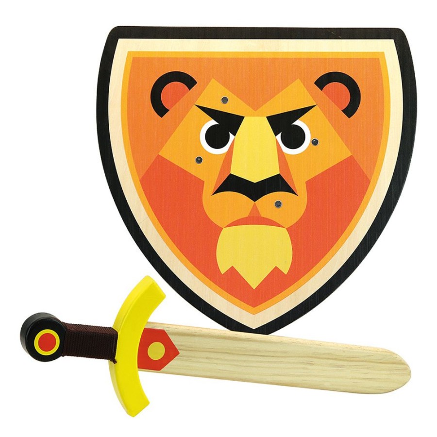 Imitation Vilac | Set Bouclier Et Epee Lion