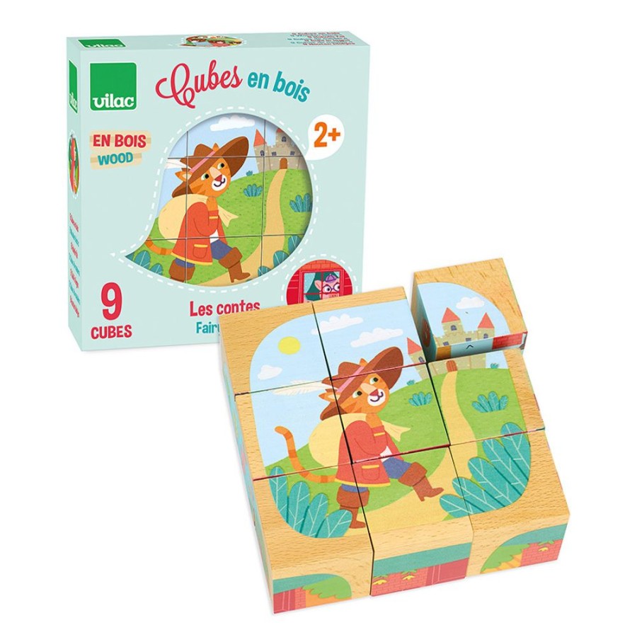 Premier Age Vilac | Cubes En Bois Les Contes