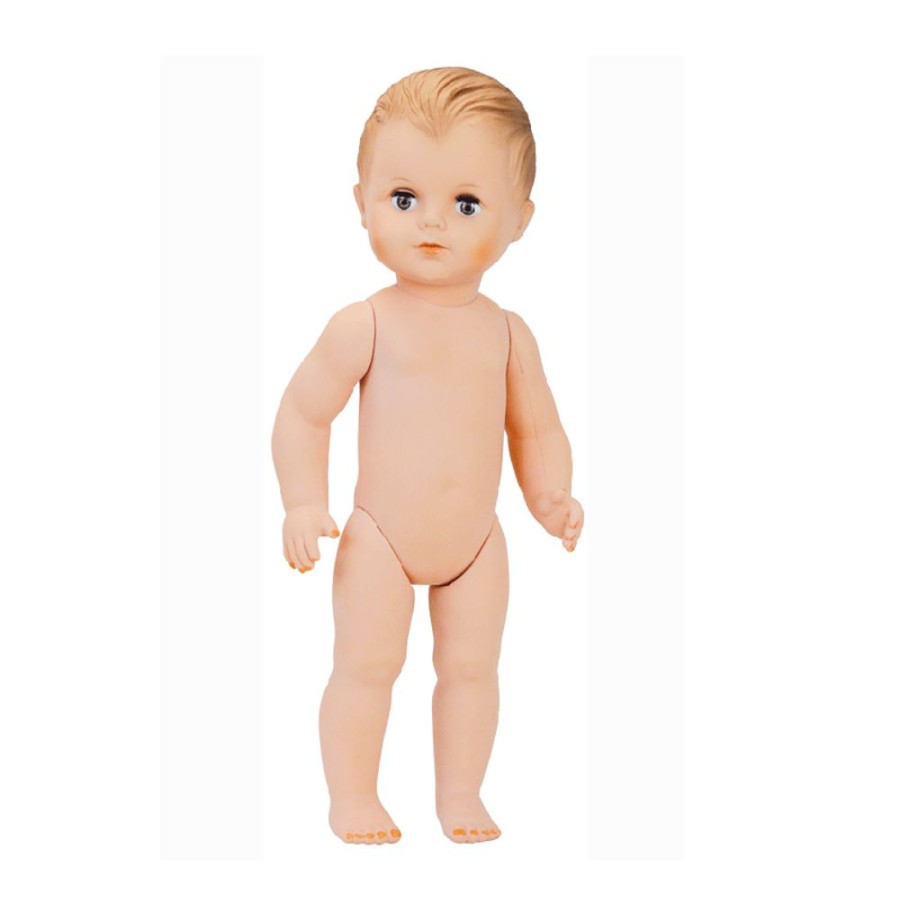 Poupees Petitcollin Vilac | Baigneur Petit Colin 40Cm Jambes Droites Yeux Bleus