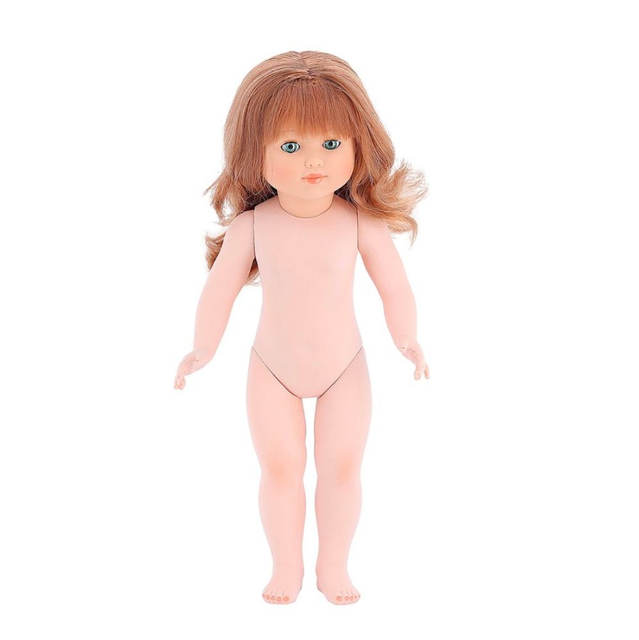 Poupees Petitcollin Vilac | Marie-Francoise 40 Cm Nue, Cheveux Longs Auburn, Yeux Verts