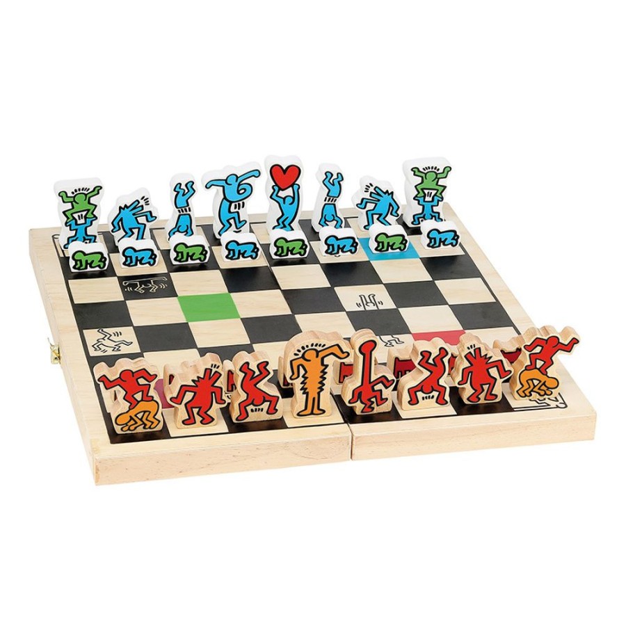 Jeux Vilac | Jeu D'Echecs Gm En Coffret-Keith Haring