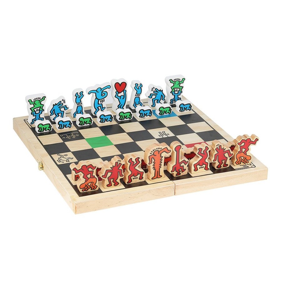 Jeux Vilac | Jeu D'Echecs Gm En Coffret-Keith Haring