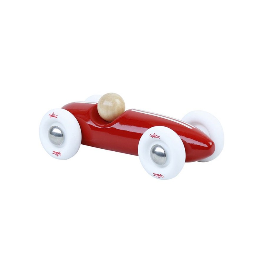 Premier Age Vilac | Voiture En Bois, Grand Prix Vintage Petit Modele Rouge