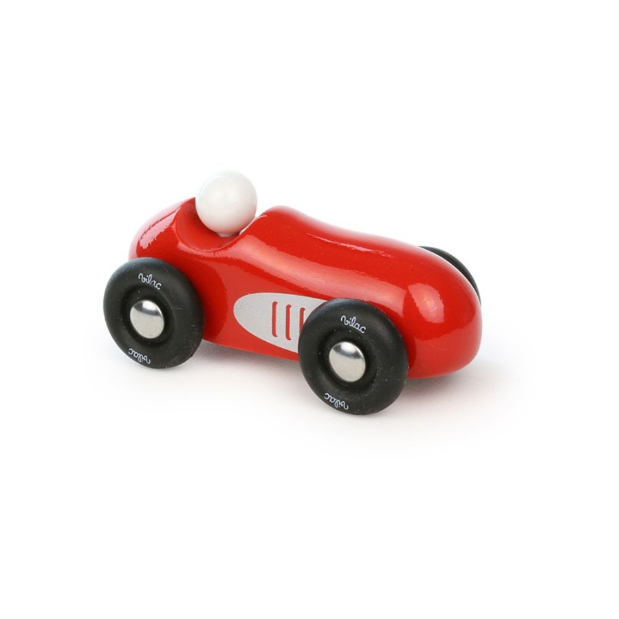 Imitation Vilac | Voiture En Bois, Old Sport Petit Modele Rouge