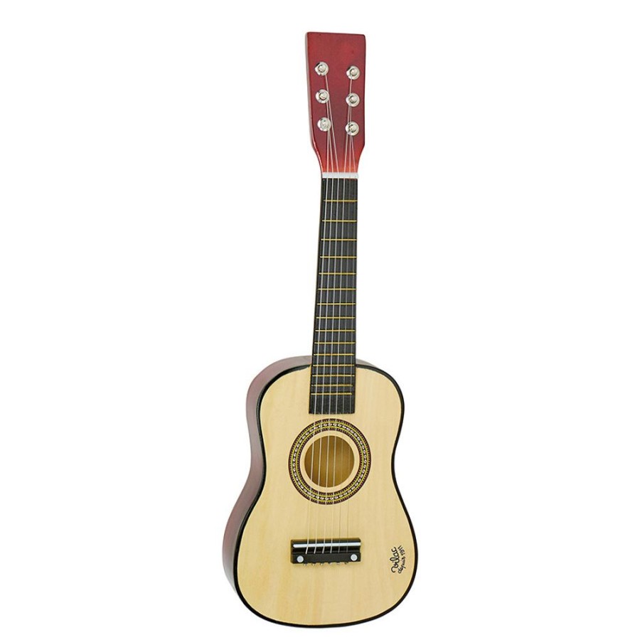 Imitation Vilac | Guitare En Bois Naturel