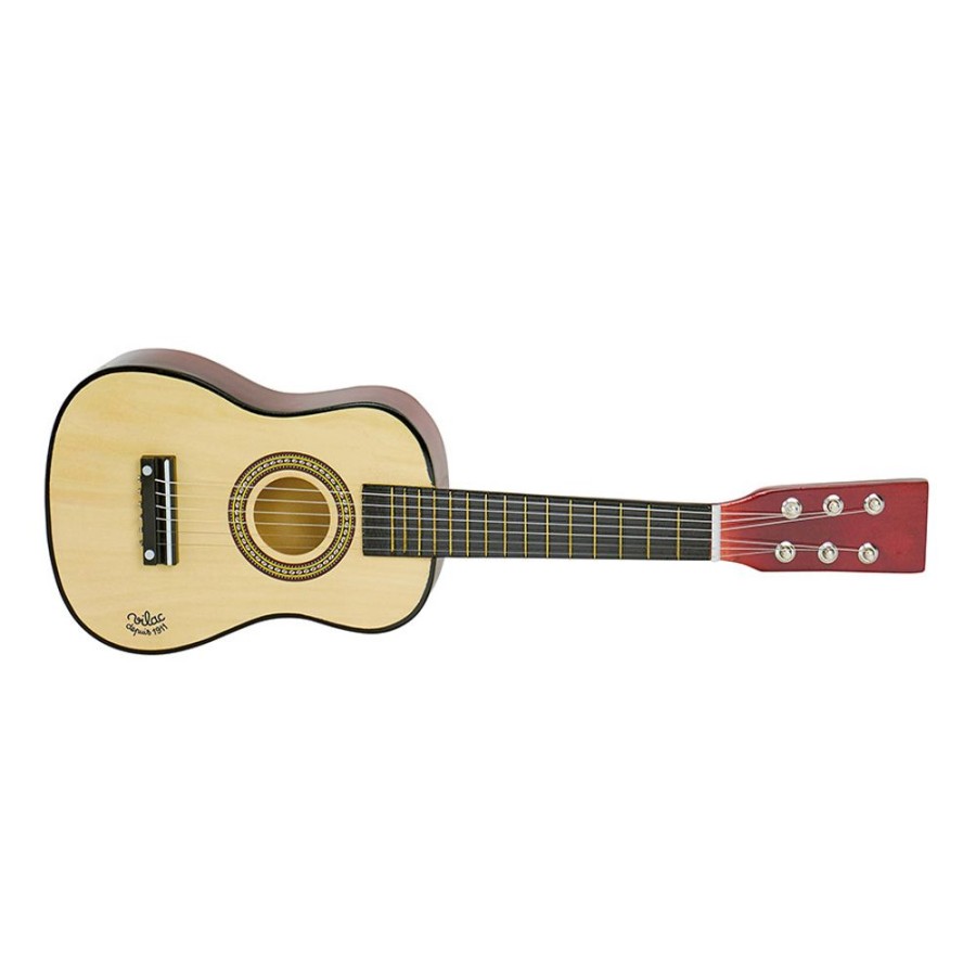 Imitation Vilac | Guitare En Bois Naturel