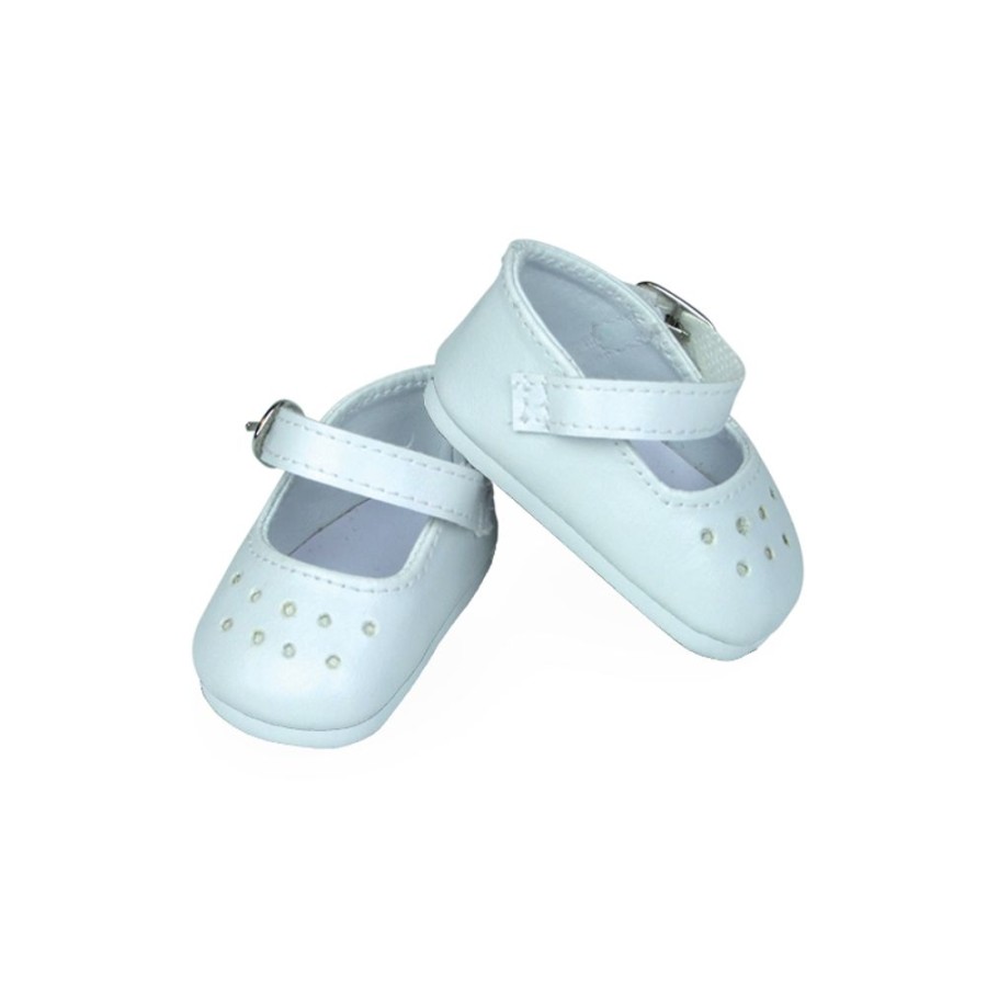 Poupees Petitcollin Vilac Chaussures | Chaussures Blanches Pour Poupee 27 Cm