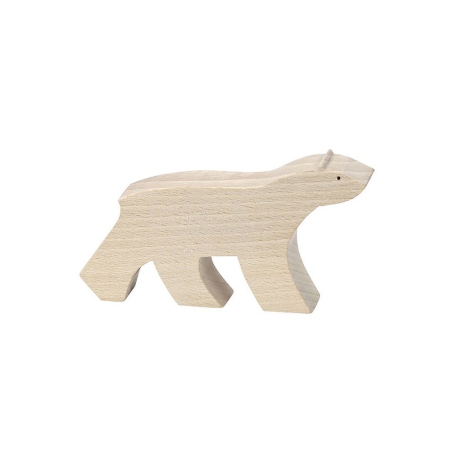 Premier Age Vilac | Figurine En Bois, Ours Blanc