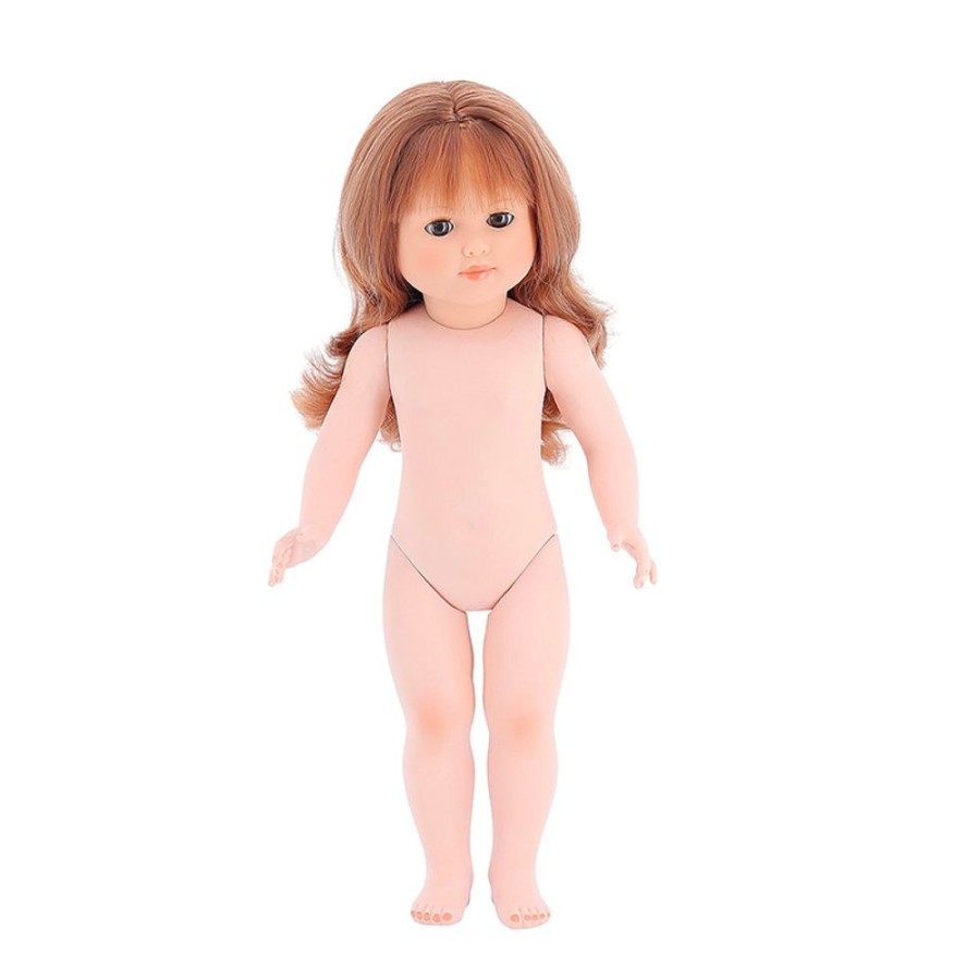 Poupees Petitcollin Vilac | Marie-Francoise 40 Cm Nue, Cheveux Longs Auburn, Yeux Bruns