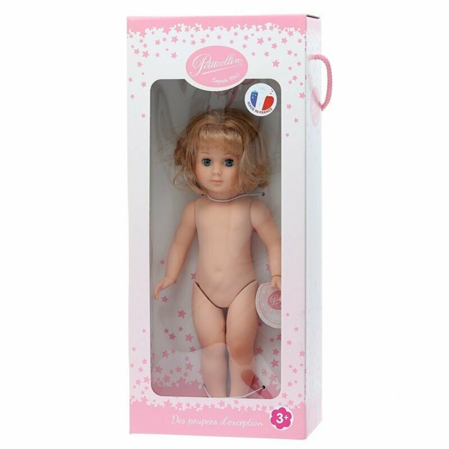 Poupees Petitcollin Vilac | Marie-Francoise Classique 40 Cm Nue, Cheveux Au Carre Blonds Et Yeux Bleus