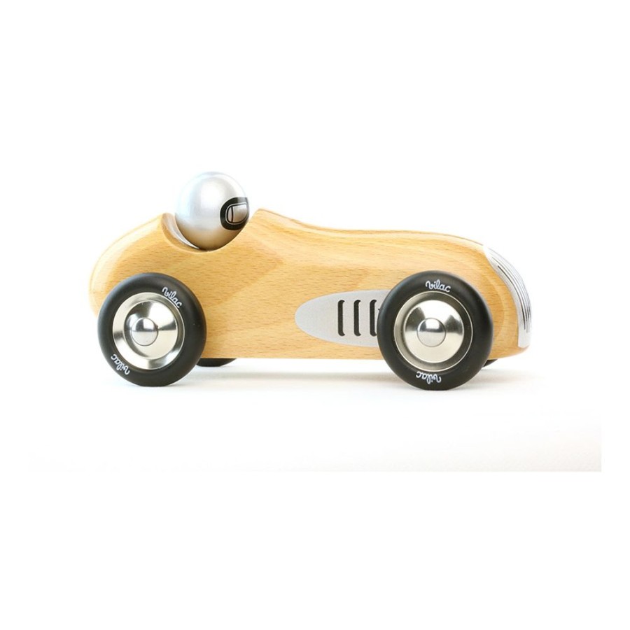 Imitation Vilac | Voiture En Bois, Old Sport Grand Modele Bois Naturel