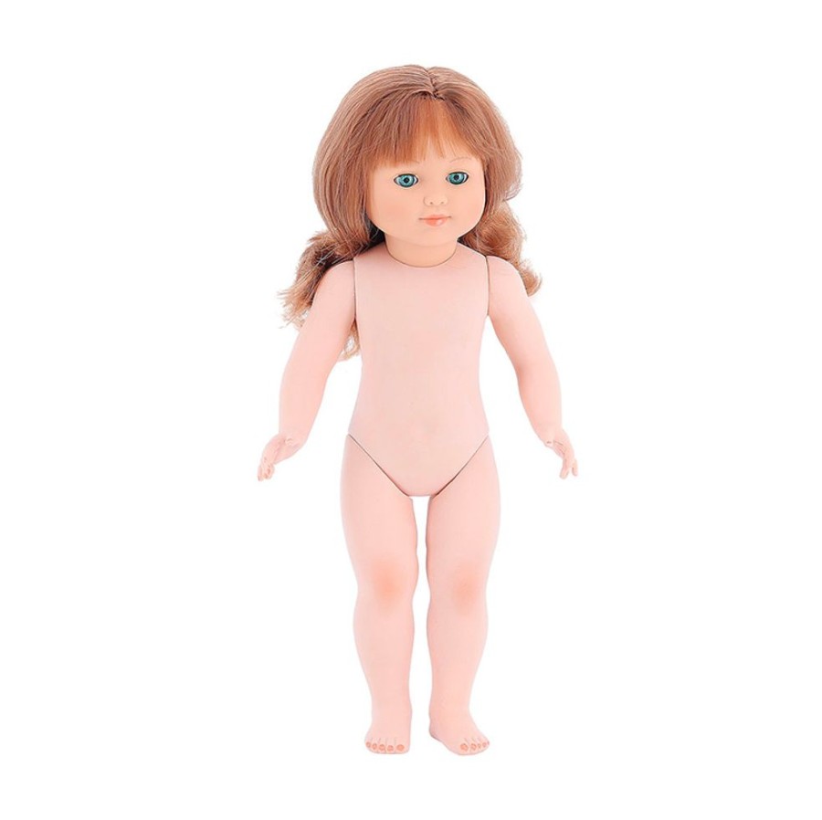 Poupees Petitcollin Vilac | Marie-Francoise 40 Cm Nue, Cheveux Longs Auburn, Yeux Bleus