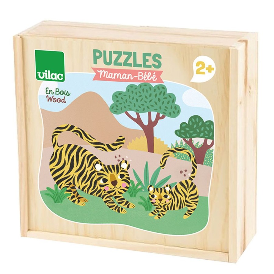 Jeux Vilac | 12 Puzzles Maman-Bebe-Michelle Carlslund