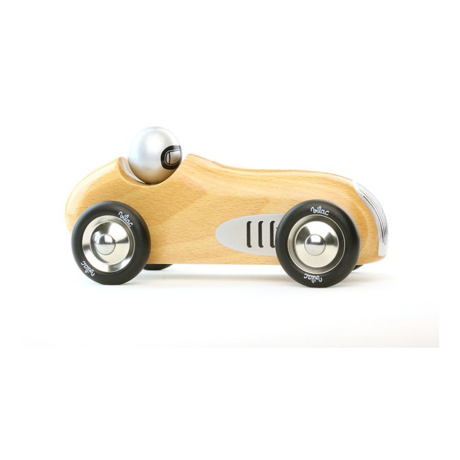 Imitation Vilac | Voiture En Bois, Old Sport Grand Modele Bois Naturel