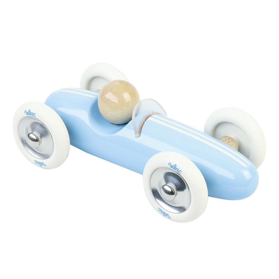 Premier Age Vilac | Voiture En Bois, Grand Prix Moyen Modele Bleue