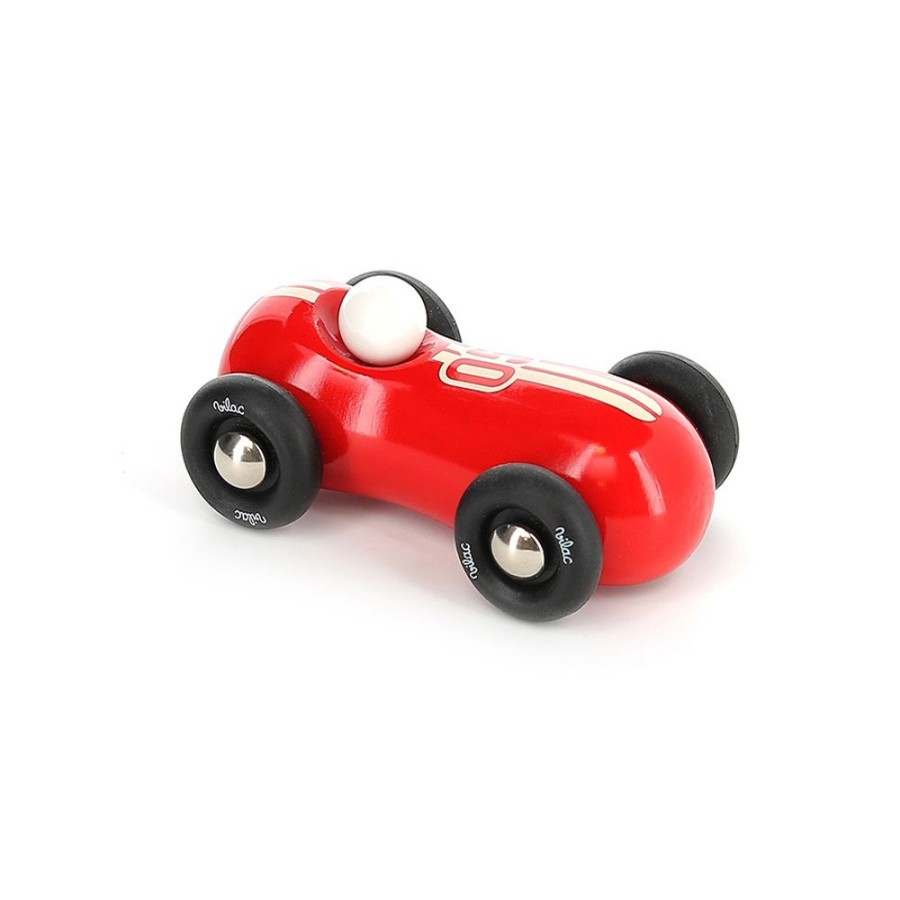 Imitation Vilac | Voiture En Bois, Streamline Vintage Petit Modele Rouge