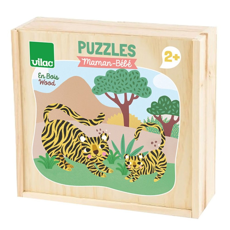 Jeux Vilac | 12 Puzzles Maman-Bebe-Michelle Carlslund