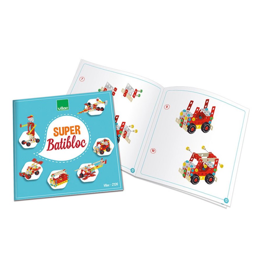 Imitation Vilac | Jeu De Construction, Coffret Batibloc Super