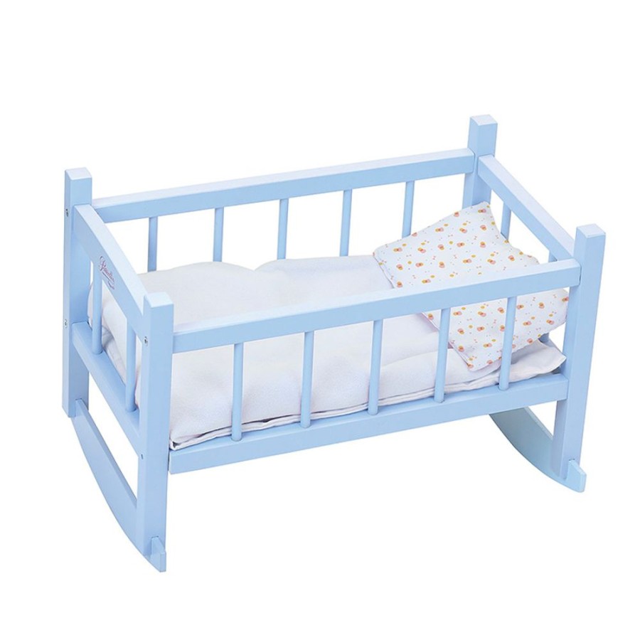 Poupees Petitcollin Vilac | Lit Bercelonnette Bleu