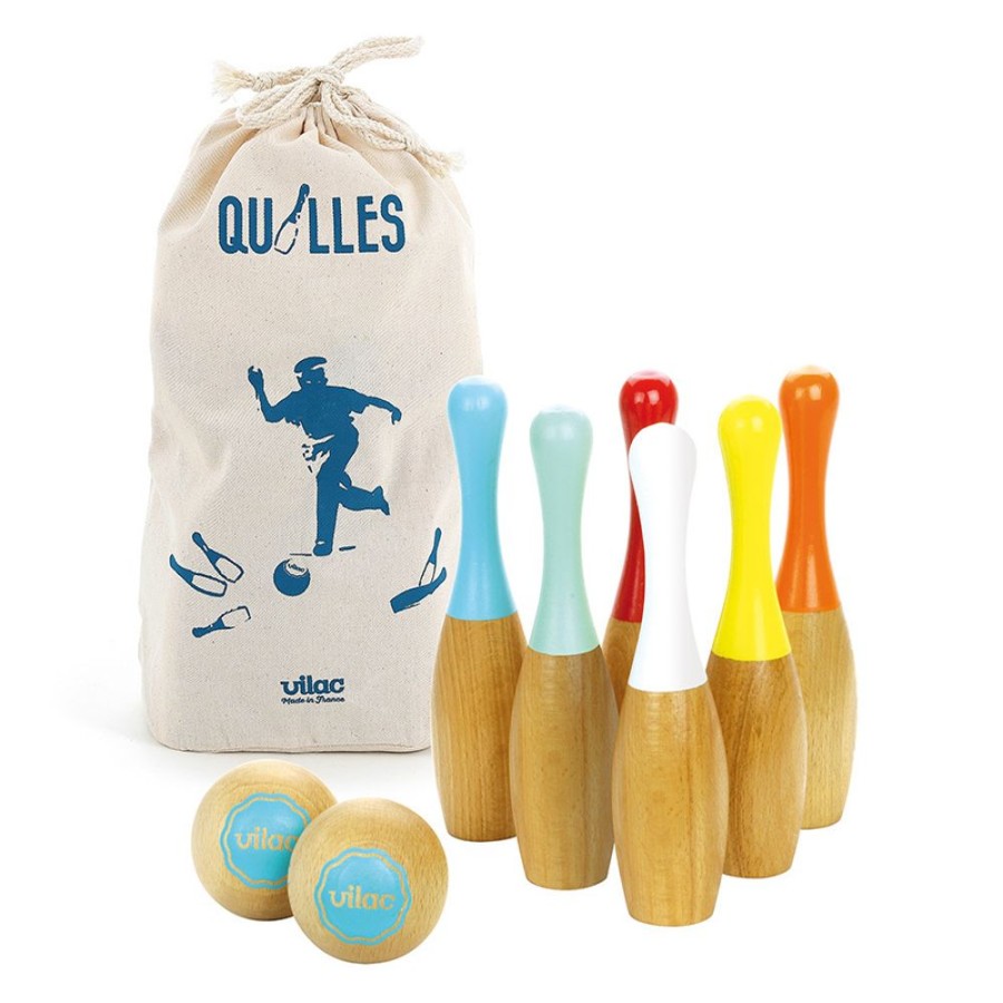 Plein Air Vilac | 6 Quilles Bowling Bicolores