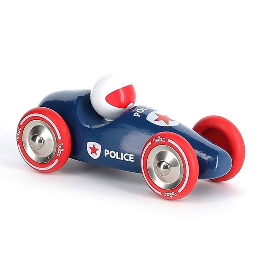 Premier Age Vilac | Voiture En Bois, Course Grand Modele Police