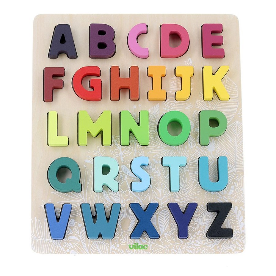 Premier Age Vilac | Puzzle Abc Alphabet A Encastrer Sous La Canopee