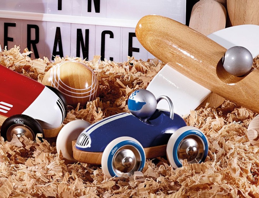 Imitation Vilac | Voiture En Bois, Roadster Bleu