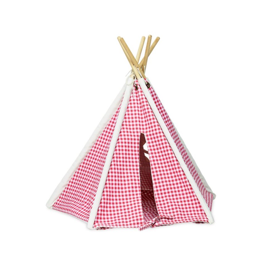 Poupees Petitcollin Vilac | Mini-Tipi Vichy Rouge