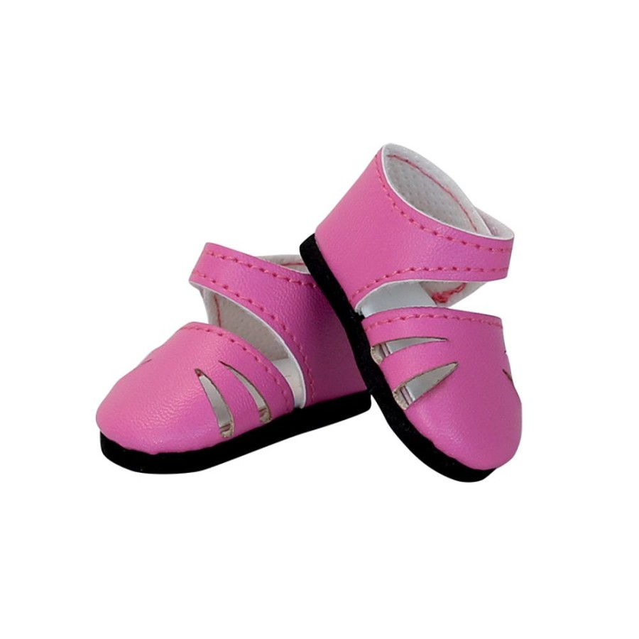 Poupees Petitcollin Vilac Chaussures | Chaussures Roses Pour Minouche 34 Cm