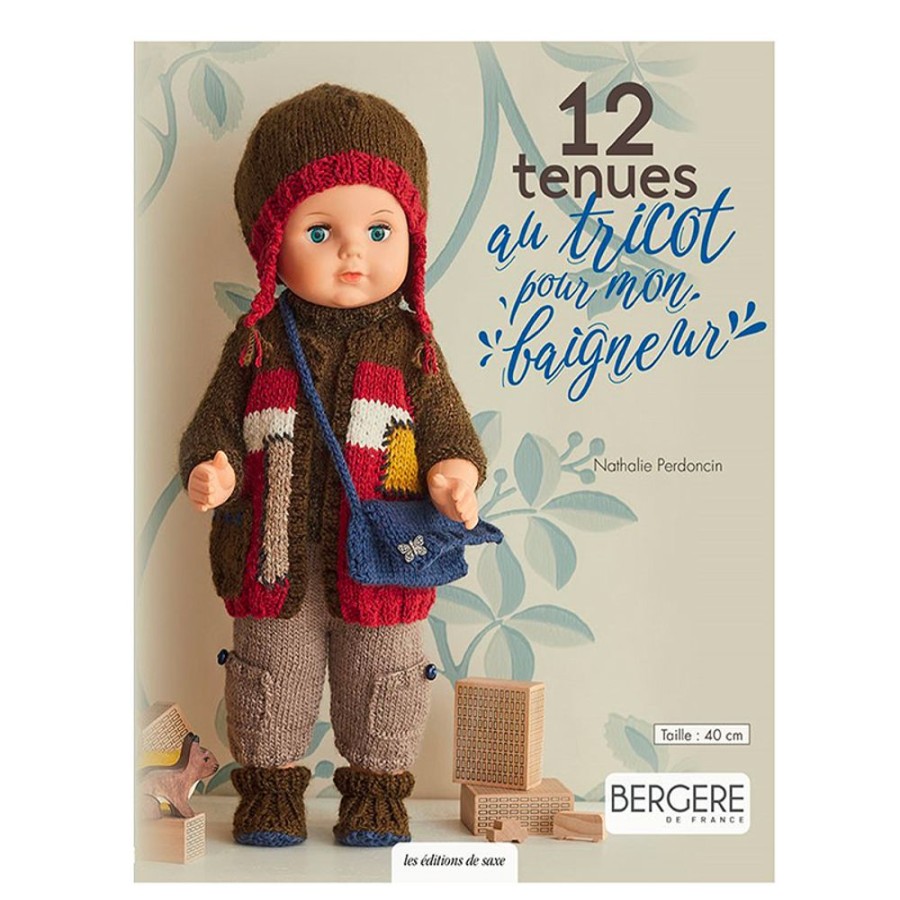 Poupees Petitcollin Vilac Autres Accessoires | Livre "12 Tenues Au Tricot Pour Mon Baigneur" 40Cm