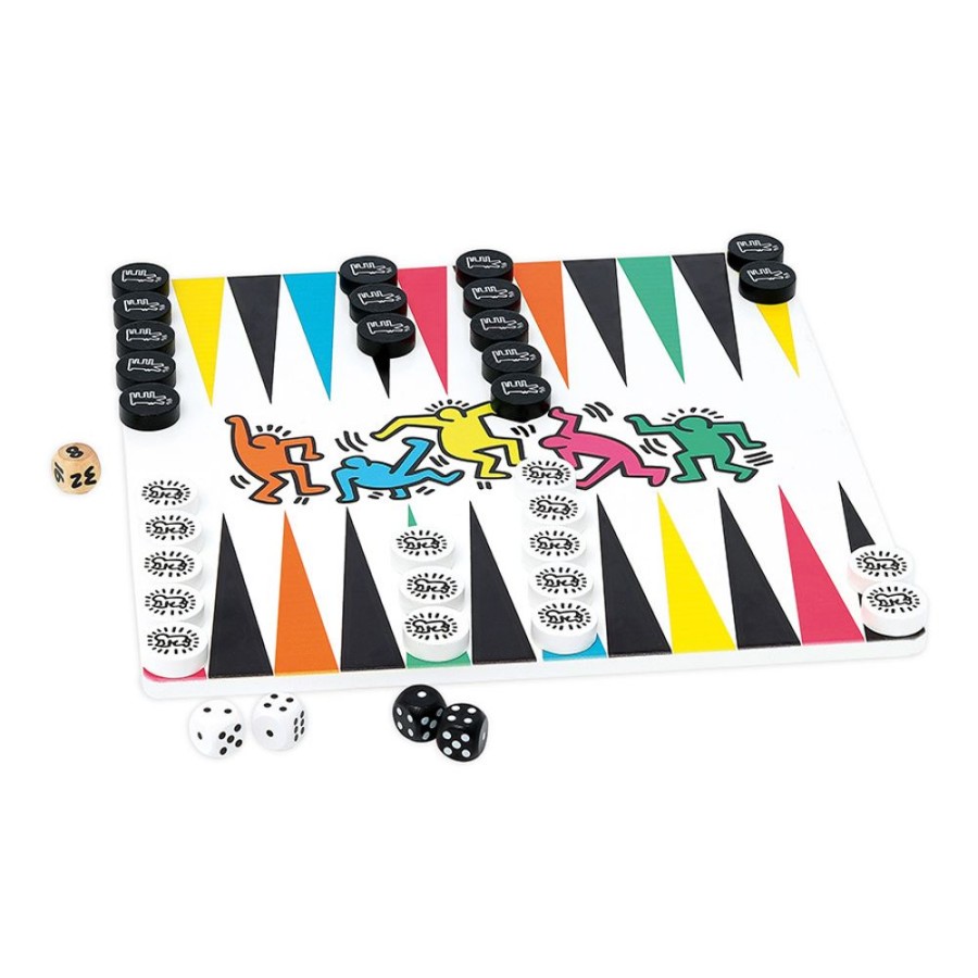 Jeux Vilac | Jeu De Dames / Backgammon-Keith Haring