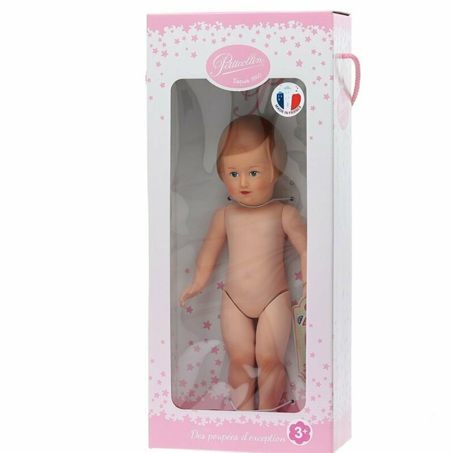 Poupees Petitcollin Vilac | Francoise 40Cm, Yeux Bleus Peints Nue, Finition Mate